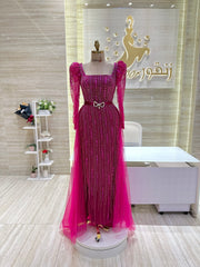 Elegant dress suitable for galas, parties, or special events.